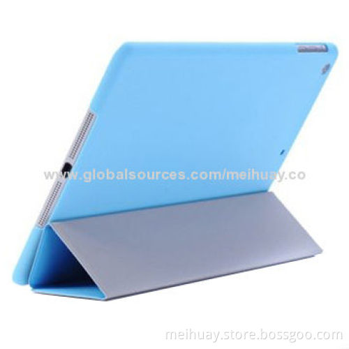 Leather Case for iPad Air/iPad 5, with Three Folds